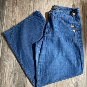 Nine West Wide Leg High Rise Jeans Size 10